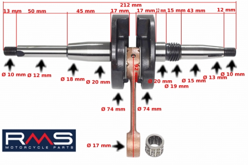 WAŁ KORBOWY HONDA 50CC SFX BALI 