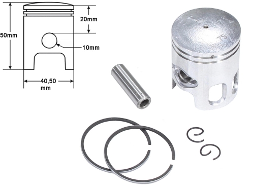 TŁOK YAMAHA JOG 50 STD 40,50 2-SZLIF 
