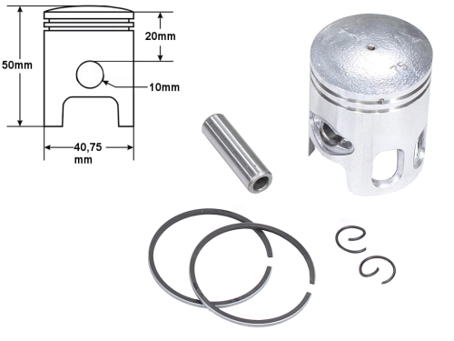 TŁOK YAMAHA JOG 50 STD 40,75 3-SZLIF 