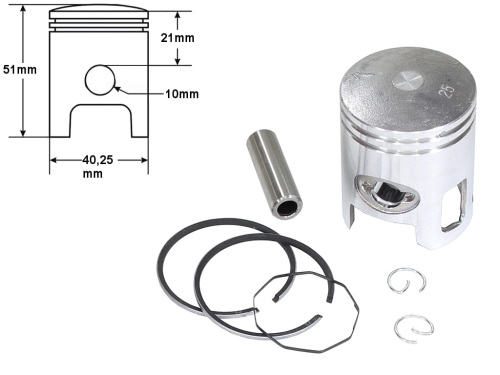 TŁOK YAMAHA JOG50 40,25 1-SZLIF 