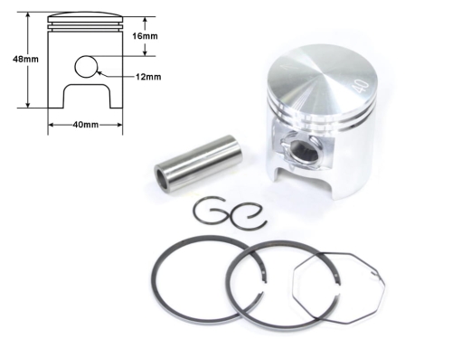 TŁOK PEUGEOT SPEEDFIGHT WATER COOL 50CC 40MM STD 