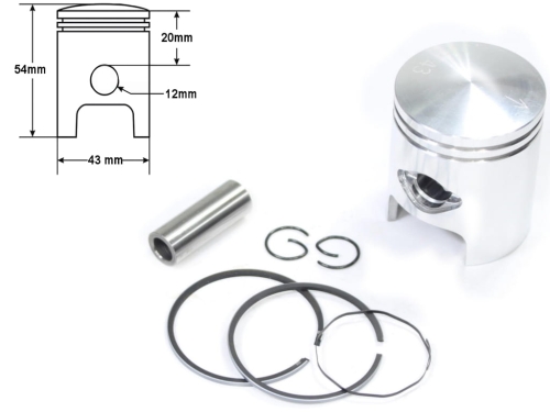 TŁOK PIAGGIO TYPHOON AIR COOL 50CC 43MM STD 