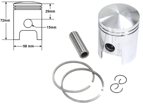 TŁOK MZ ETZ 150 58,00 4-SZLIF STD 