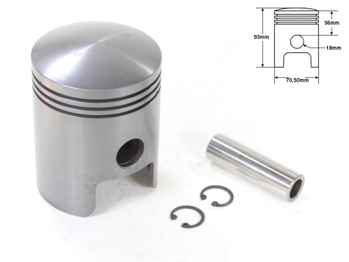 TŁOK MZ ETZ 250 / 251  70,50 3-SZLIF STD 