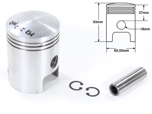 TŁOK MZ ETZ 250 69,00mm NOMINAŁ ZŁOTECKI PL 