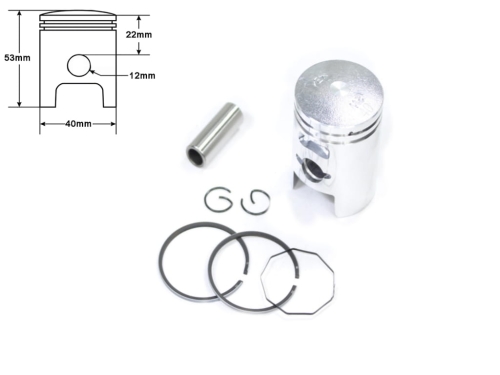 TŁOK HONDA DIO AIR COOL 50CC 40MM STD 