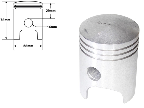 TŁOK JAWA 350 12V NOMINAŁ LEWY 58,00 