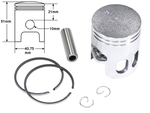 TŁOK BOOSTER 50 YAMAHA JOG 40,75mm 3SZLIF 