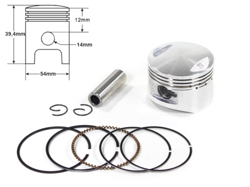 TŁOK CROSS 125CC 54,00 MM FI 14 MM KOMPLET 