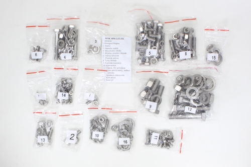 ŚRUBY WSK 125 M06 B3 LELEK NA CAŁY MOTOR NIERDZ TI 
