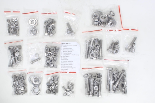 ŚRUBY WSK 125 M06 Z2 NA CAŁY MOTOR NIERDZEWNA TI 