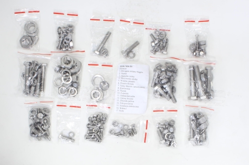 ŚRUBY WSK 125 M06 B1 NA CAŁY MOTOR NIERDZEWNA TI 