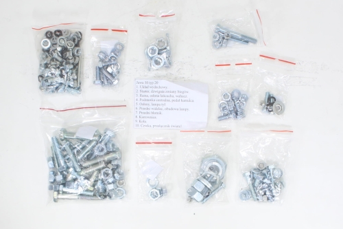 ŚRUBY JAWKA 50 PANCERKA KPL NA CAŁY MOTOR 