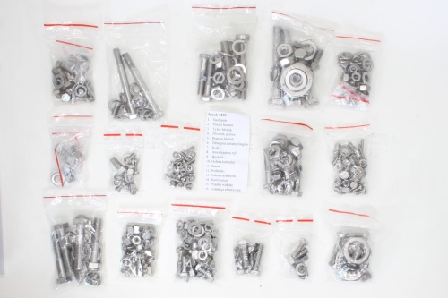 ŚRUBY JUNAK M10 NA CAŁY MOTOR STAL NIERDZEWNA TI 