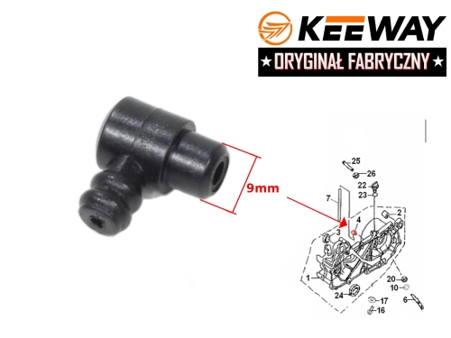 ODPOWIETRZNIK PRZEKŁADNI  KEEWAY 50CC 2T ORG. 