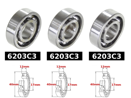 ŁOŻYSKA WAŁU KPL. JAWKA 50 OGAR 200 
