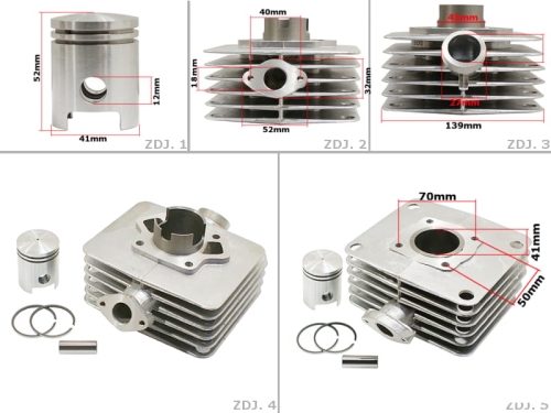 CYLINDER SIMSON S60 41mm KPL. ALM 